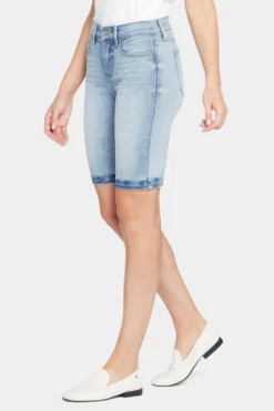 Briella 11 Inch Denim Shorts - New Wave 9 Briella 11 Inch Denim Shorts - New Wave -Nydj Apparel Shop MATKBS8556 NWAVE 3