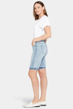 Briella 11 Inch Denim Shorts - New Wave 10 Briella 11 Inch Denim Shorts - New Wave -Nydj Apparel Shop MATKBS8556 NWAVE 5