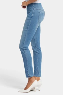 Skinny Ankle Pull-On Jeans - Clean Brickell -Nydj Apparel Shop MATKPA2570 CBRIC 3