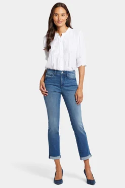 Sheri Slim Ankle Jeans - Blue Island