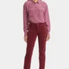 Marilyn Straight Pants - Cranberry Pie