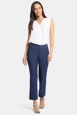 Slim Trouser Ankle Pants - Dark Blue Heather