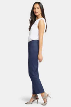 Slim Trouser Ankle Pants - Dark Blue Heather 11 Slim Trouser Ankle Pants - Dark Blue Heather -Nydj Apparel Shop MBPR8532 DKHTR 5