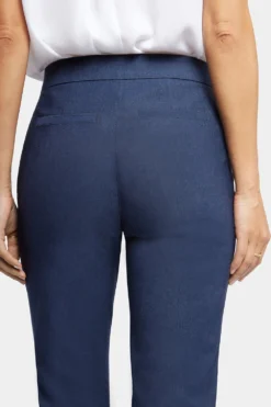 Slim Trouser Ankle Pants - Dark Blue Heather 12 Slim Trouser Ankle Pants - Dark Blue Heather -Nydj Apparel Shop MBPR8532 DKHTR 6