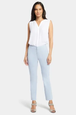 Slim Trouser Ankle Pants - Light Blue Heather 10 Slim Trouser Ankle Pants - Light Blue Heather -Nydj Apparel Shop MBRN8532 LTHTR 4