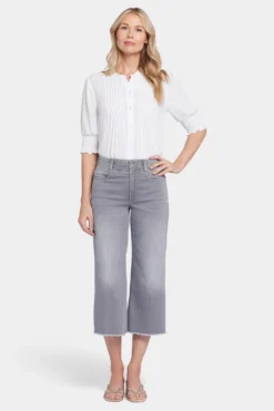 Brigitte Wide Leg Capri Jeans - Rock Sand -Nydj Apparel Shop MCDGCP8612 RKSND 4