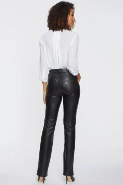 Faux Leather Marilyn Straight Pants - Black 11 Faux Leather Marilyn Straight Pants - Black -Nydj Apparel Shop MCFLMS2299 858 6