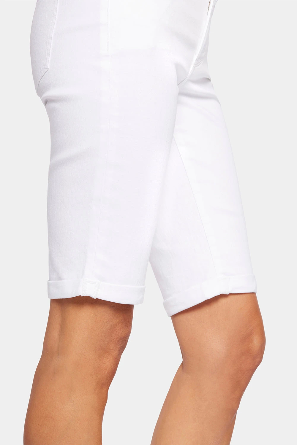 Briella 11 Inch Denim Shorts - Optic White 6 Briella 11 Inch Denim Shorts - Optic White - Image 6