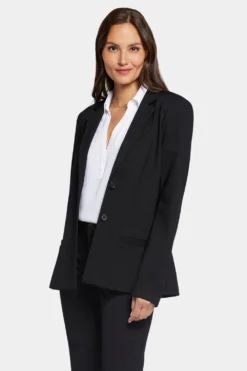 Classic Blazer Jacket - Black -Nydj Apparel Shop MCPP4183 858 4