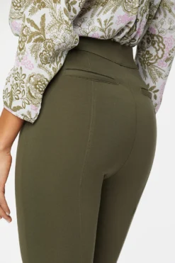 Pull-on Legging Capri Pants - Moss -Nydj Apparel Shop MCPP8233 060 6