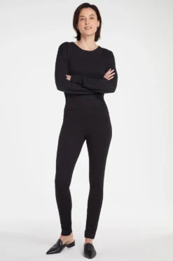 Pull-On Legging Pants - Black -Nydj Apparel Shop MCPP8531 858 4
