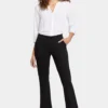 Pull-On Flared Trouser Pants - Black