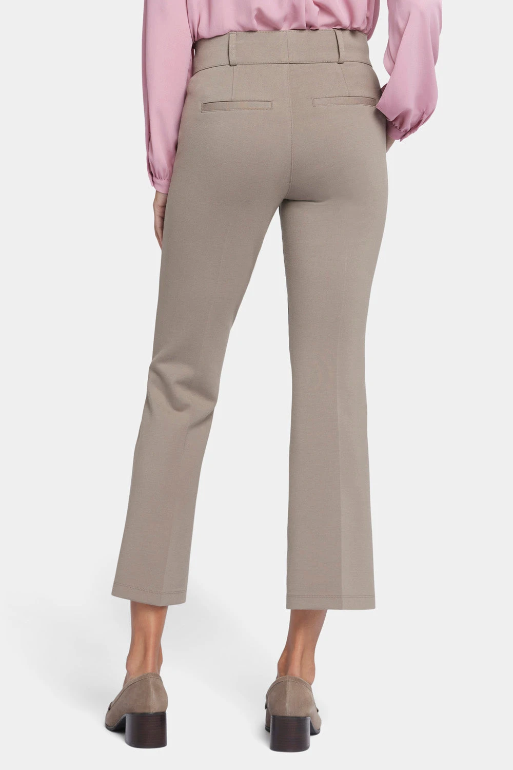 Pull-On Flared Ankle Trouser Pants - Saddlewood 2 Pull-On Flared Ankle Trouser Pants - Saddlewood - Image 2