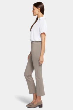 Pull-On Straight Ankle Trouser Pants - Saddlewood -Nydj Apparel Shop MCPP8906 SADLW 5