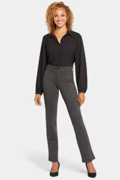 Marilyn Straight Pants - Charcoal Heathered