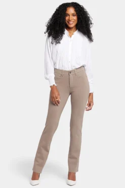 Marilyn Straight Pants - Saddlewood -Nydj Apparel Shop MCPPMS2299 SADLW 4