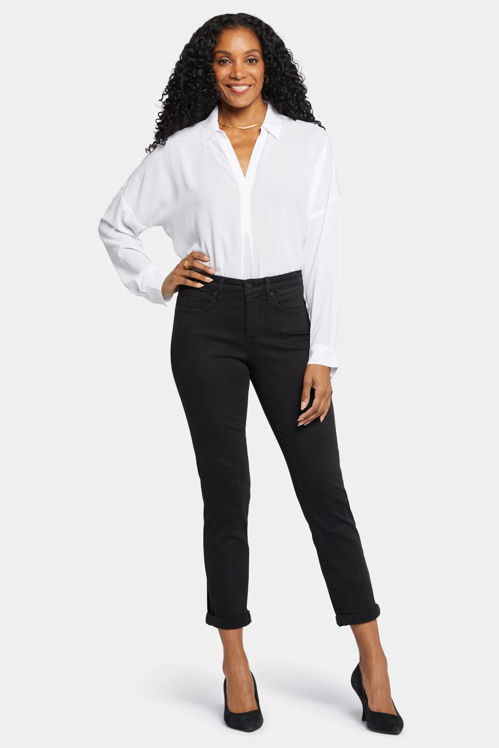 Margot Girlfriend Jeans In Tall - Black 1 Margot Girlfriend Jeans In Tall - Black