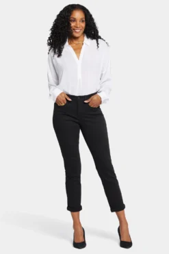 Margot Girlfriend Jeans In Tall - Black 9 Margot Girlfriend Jeans In Tall - Black -Nydj Apparel Shop MCWD8215T 858 4