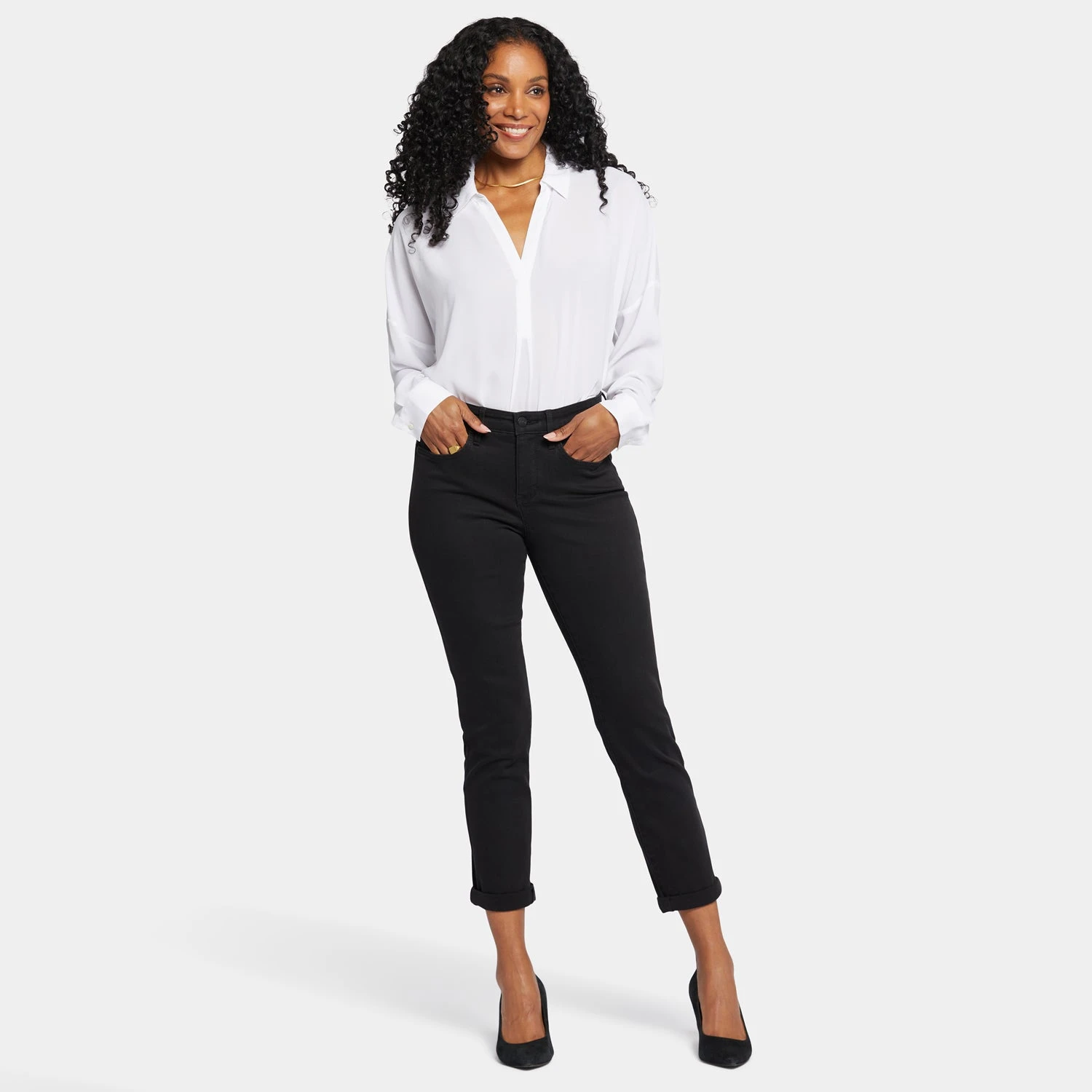 Margot Girlfriend Jeans - Black 7 Margot Girlfriend Jeans - Black - Image 7
