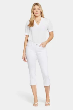 Chloe Skinny Capri Jeans - Optic White