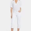 Marilyn Straight Crop Jeans - Optic White