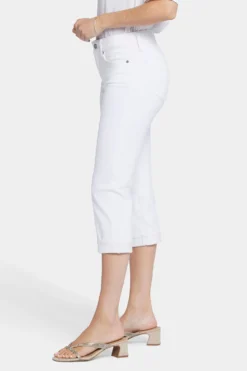 Marilyn Straight Crop Jeans - Optic White 8 Marilyn Straight Crop Jeans - Optic White -Nydj Apparel Shop MCWDCR2389 157 3