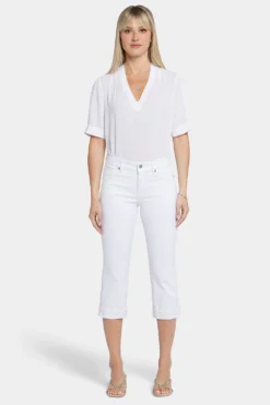 Marilyn Straight Crop Jeans - Optic White 9 Marilyn Straight Crop Jeans - Optic White -Nydj Apparel Shop MCWDCR2389 157 4