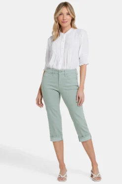 Marilyn Straight Crop Jeans - Lily Pad -Nydj Apparel Shop MCWDCR2389 LLYPD 4