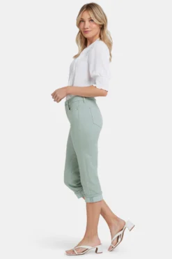 Marilyn Straight Crop Jeans - Lily Pad -Nydj Apparel Shop MCWDCR2389 LLYPD 5