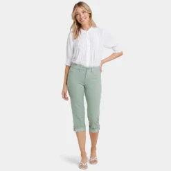 Marilyn Straight Crop Jeans - Lily Pad -Nydj Apparel Shop MCWDCR2389 LLYPD DPA