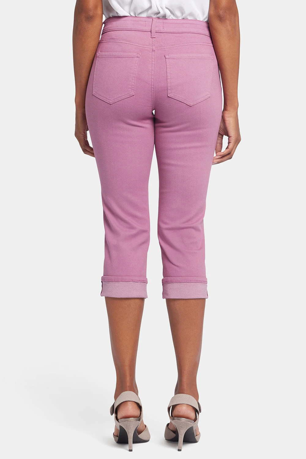 Marilyn Straight Crop Jeans - Mauve Haze 2 Marilyn Straight Crop Jeans - Mauve Haze - Image 2