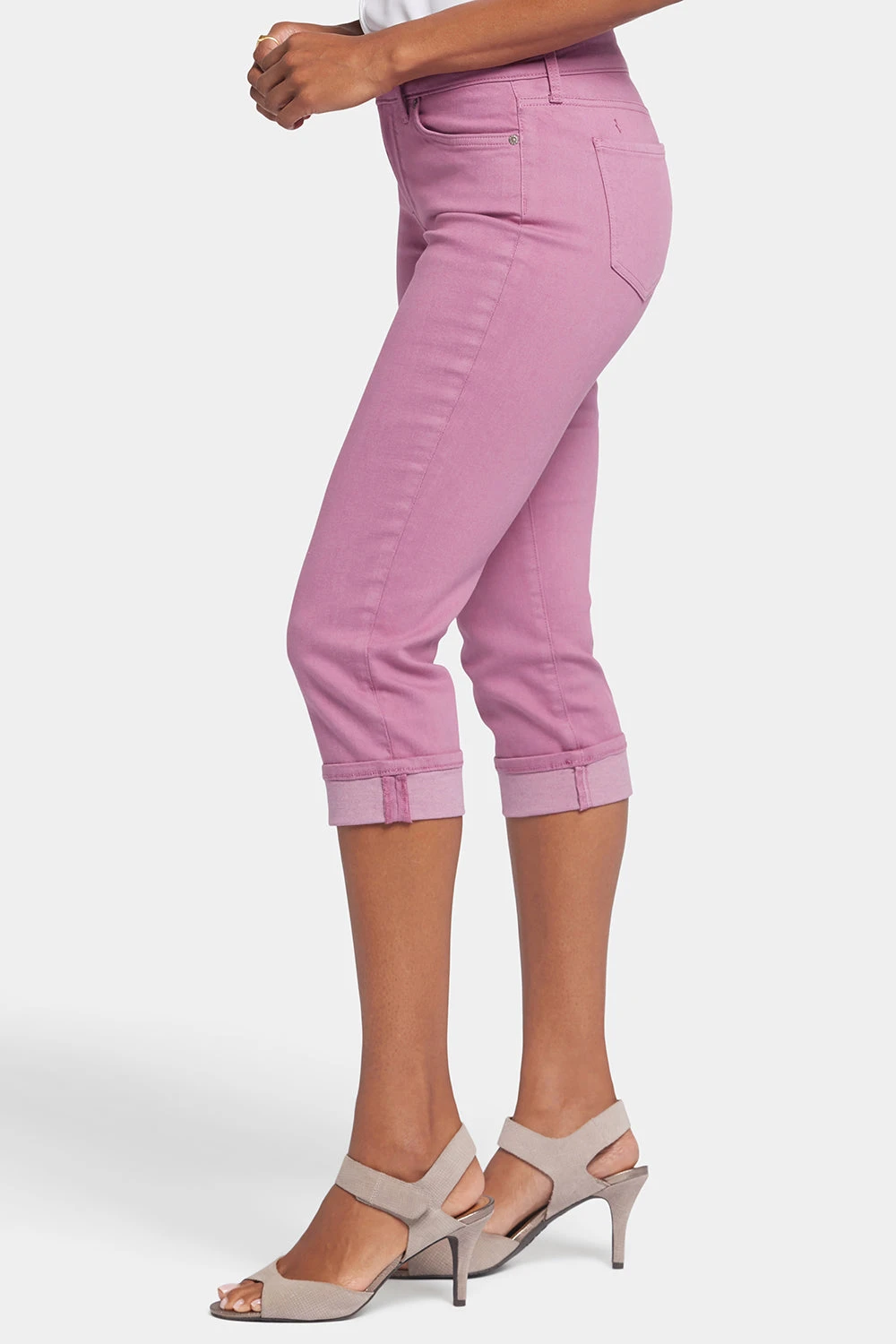 Marilyn Straight Crop Jeans - Mauve Haze 3 Marilyn Straight Crop Jeans - Mauve Haze - Image 3