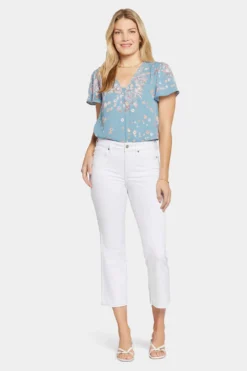 Marilyn Straight Ankle Jeans - Optic White -Nydj Apparel Shop MCWDMA8293 157 4
