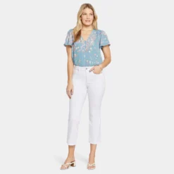 Marilyn Straight Ankle Jeans - Optic White -Nydj Apparel Shop MCWDMA8293 157 DPA