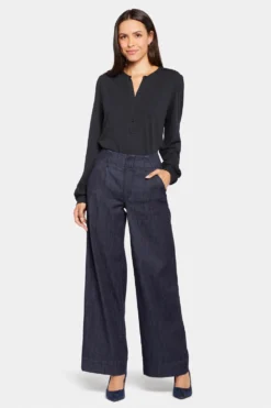 Mona Wide Leg Trouser Jeans - Lightweight Rinse -Nydj Apparel Shop MDTF8616 LWRS 4 f495f94f b2d7 4b27 b193 d28180c292f5