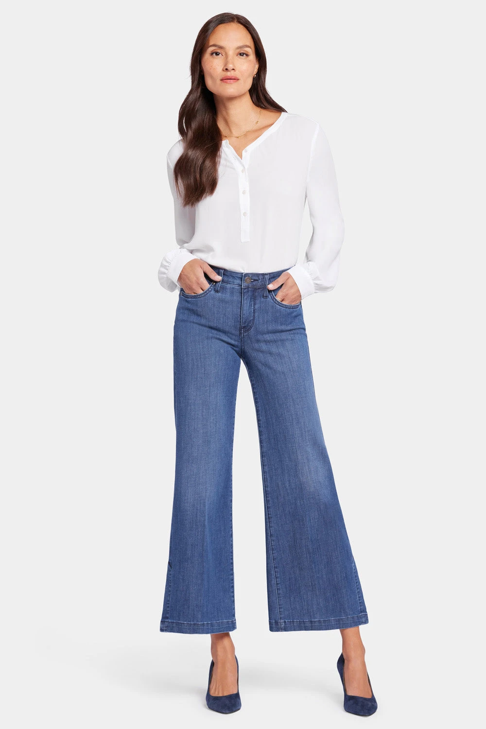 Teresa Wide Leg Ankle Jeans - Elegance 1 Teresa Wide Leg Ankle Jeans - Elegance