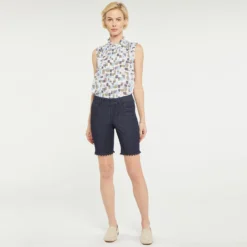 Ella Denim Shorts - Lightweight Rinse -Nydj Apparel Shop MDTFSH8180 LWRS DPA