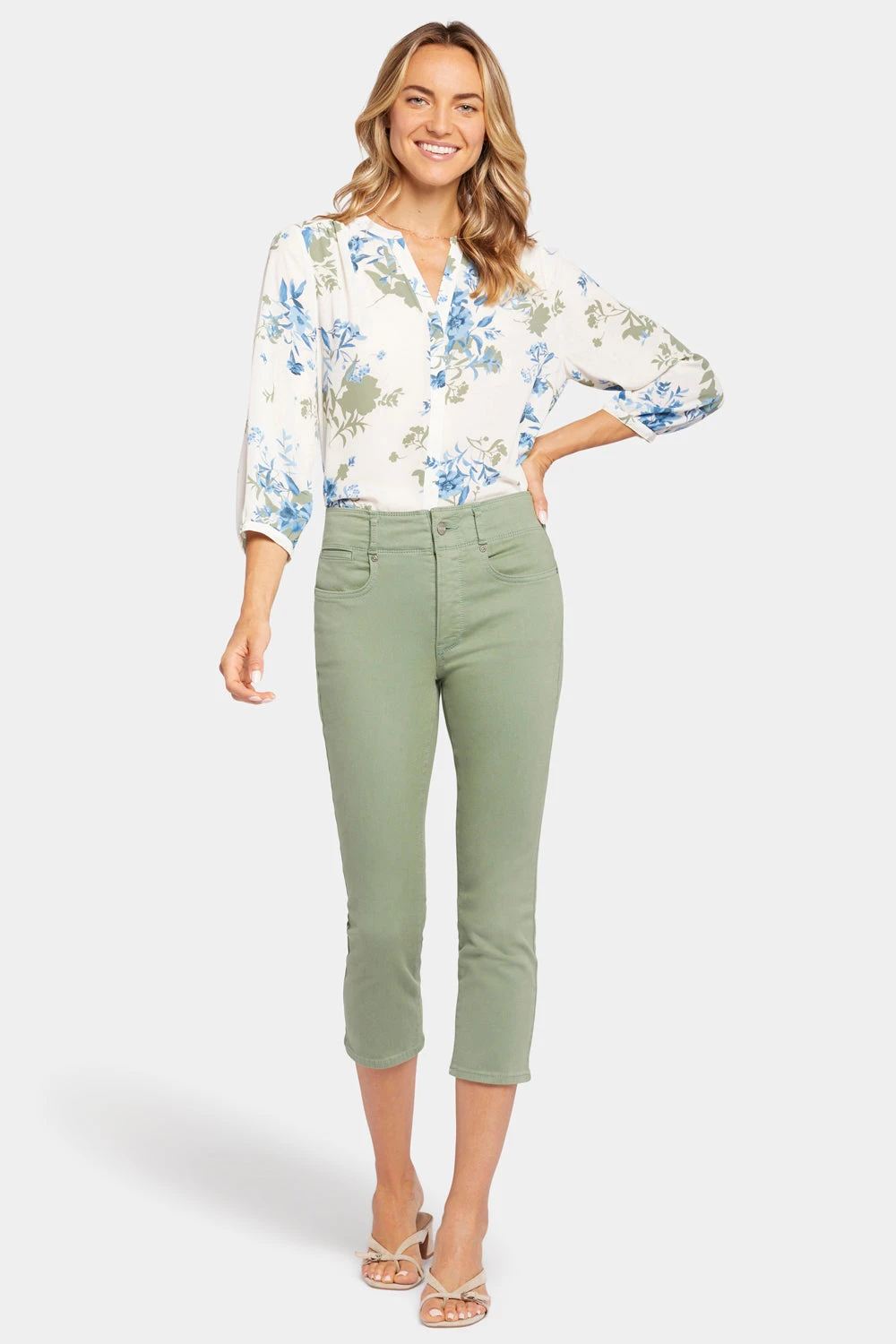 Ami Skinny Capri Jeans - English Ivy 4 Ami Skinny Capri Jeans - English Ivy - Image 4