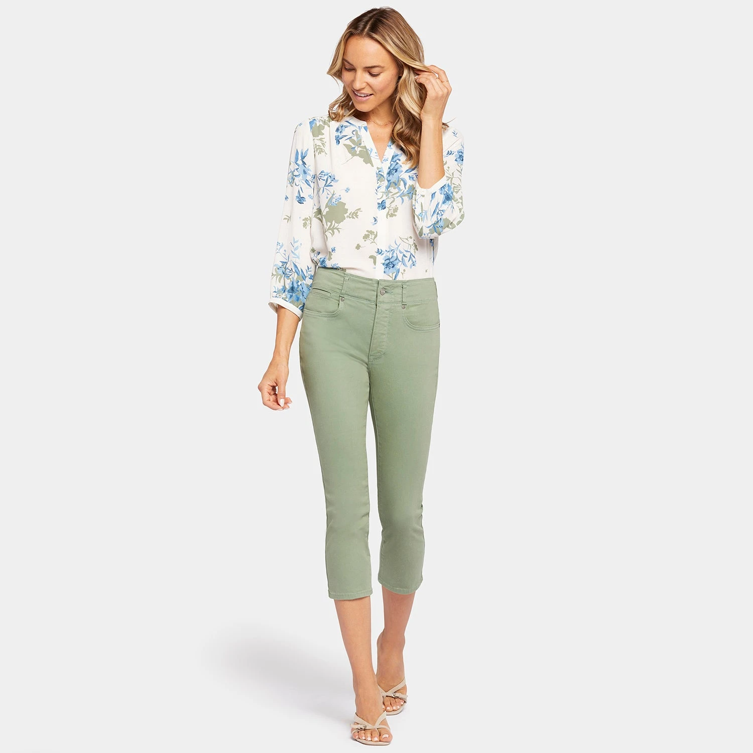 Ami Skinny Capri Jeans - English Ivy 7 Ami Skinny Capri Jeans - English Ivy - Image 7