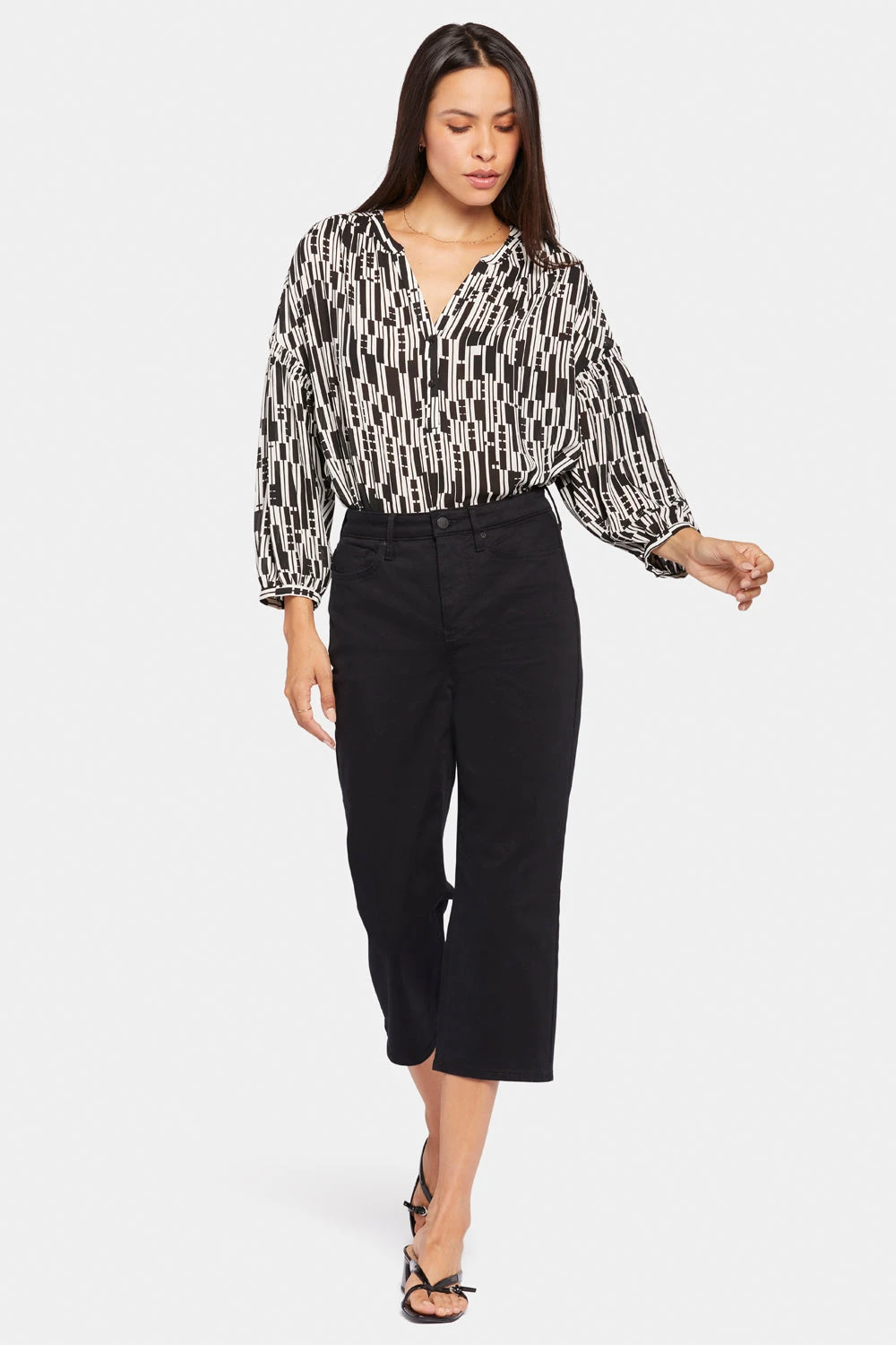 Joni Relaxed Capri Jeans - Black 4 Joni Relaxed Capri Jeans - Black - Image 4