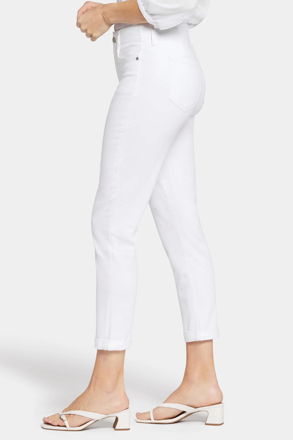 Margot Girlfriend Jeans - Optic White 3 Margot Girlfriend Jeans - Optic White - Image 3