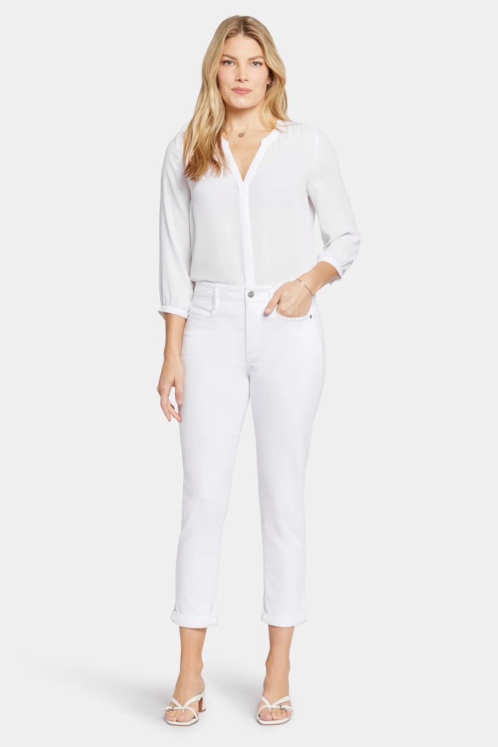 Margot Girlfriend Jeans - Optic White 4 Margot Girlfriend Jeans - Optic White - Image 4