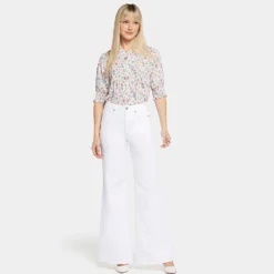 Mia Palazzo Jeans - Optic White -Nydj Apparel Shop MFOS8896 157 DPA