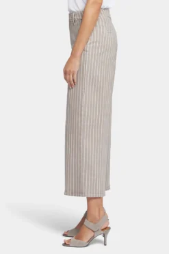 Mona Wide Leg Trouser Ankle Jeans- Boardwalk Stripe -Nydj Apparel Shop MFOS8908 BRDWS 3