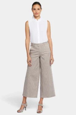 Mona Wide Leg Trouser Ankle Jeans- Boardwalk Stripe -Nydj Apparel Shop MFOS8908 BRDWS 4