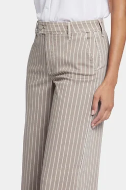 Mona Wide Leg Trouser Ankle Jeans- Boardwalk Stripe -Nydj Apparel Shop MFOS8908 BRDWS 6