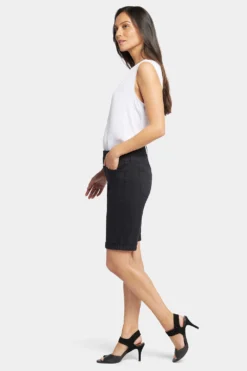 Briella 11 Inch Denim Shorts - Black -Nydj Apparel Shop MFOSBS2546 858 5