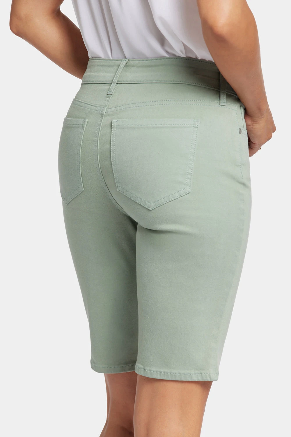 Briella 11 Inch Denim Shorts - Lily Pad 6 Briella 11 Inch Denim Shorts - Lily Pad - Image 6