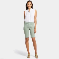 Briella 11 Inch Denim Shorts - Lily Pad 13 Briella 11 Inch Denim Shorts - Lily Pad -Nydj Apparel Shop MFOSBS8556 LLYPD DPA