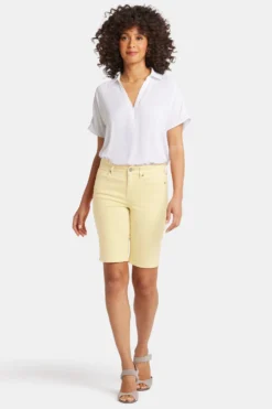 Briella 11 Inch Denim Shorts - Mimosa -Nydj Apparel Shop MFOSBS8556 MIMSA 4